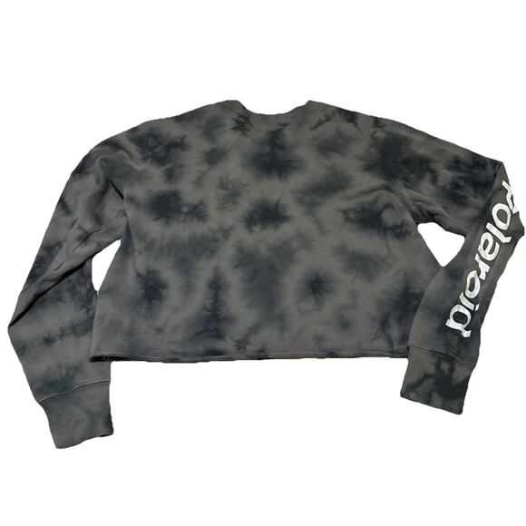 Polaroid Sweatshirt Women Extra Small Green Tie Dye Crew Neck Long Sleeve Casual - Picture 9 of 11